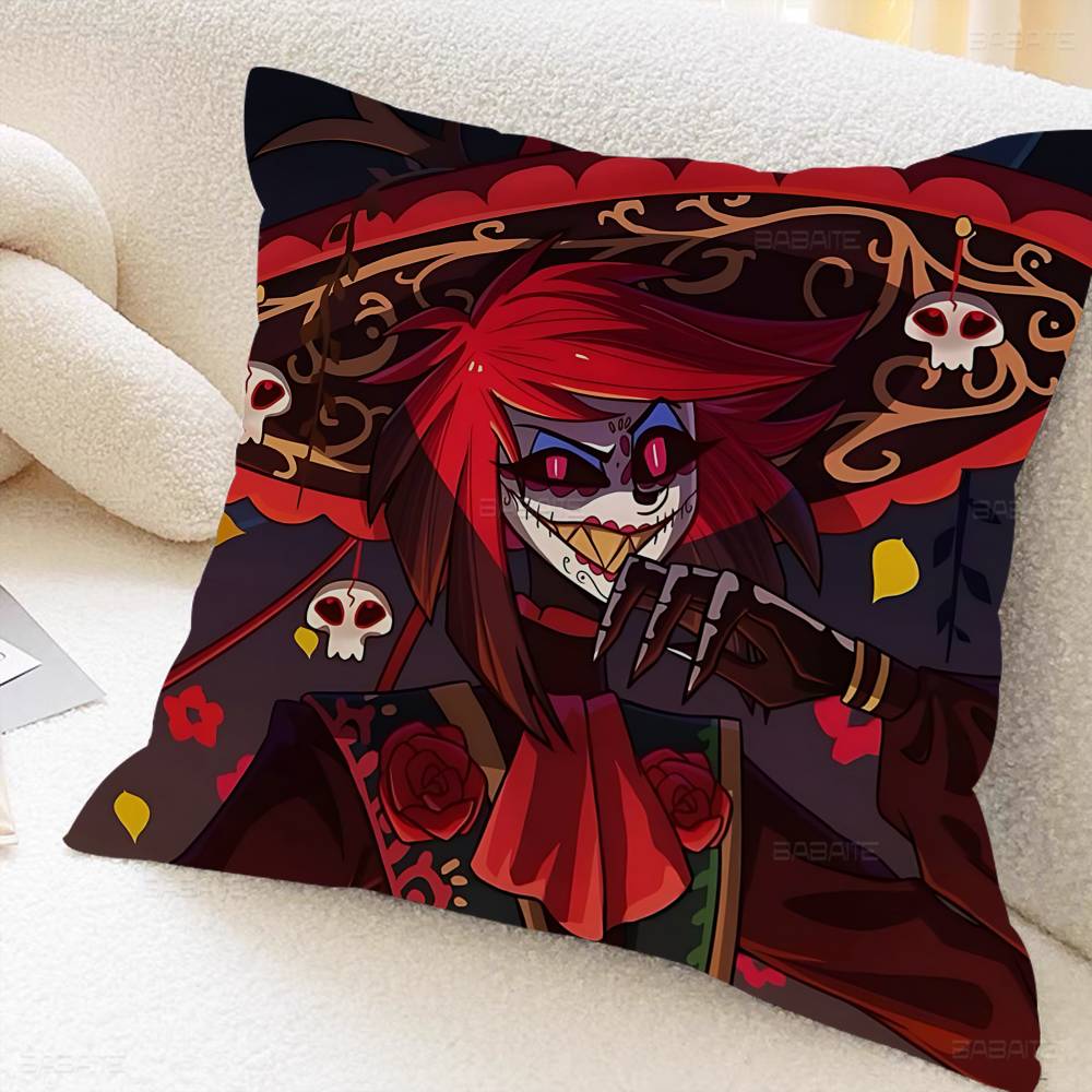 Popular Anime H-Hotel H-Hazbin Alastor Pillow Cover Design Cushion Cover Decor Holiday Decorati