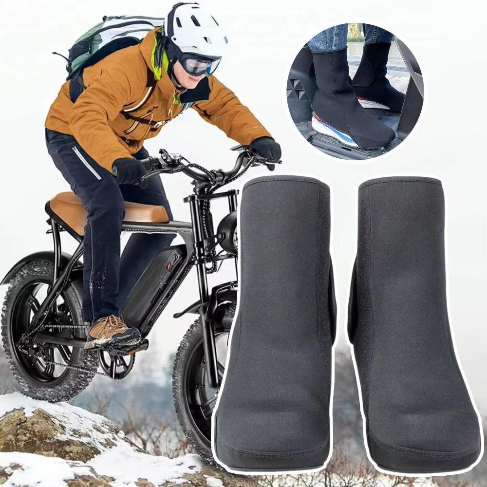Neoprene Cycling Shoe Covers Waterproof Motorcycle Riding Leg Covers  Mountain Bike