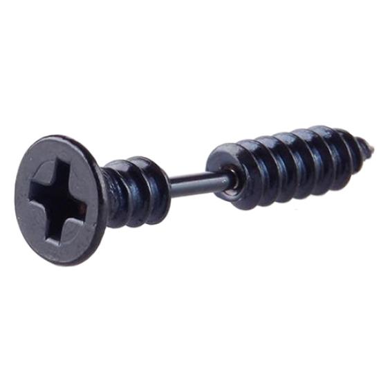Unisex Gothic Punk Whole Screw Stainless Steel Solid Ear Studs Earrings