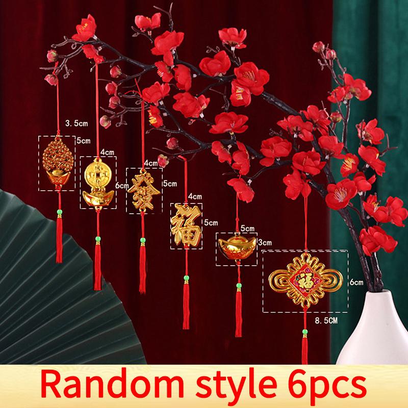 2025 Spring Festival Lantern Pendant Chinese New Year Ornaments Party Hanging Decor Bonsai Pendants Lunar New Year Decoration