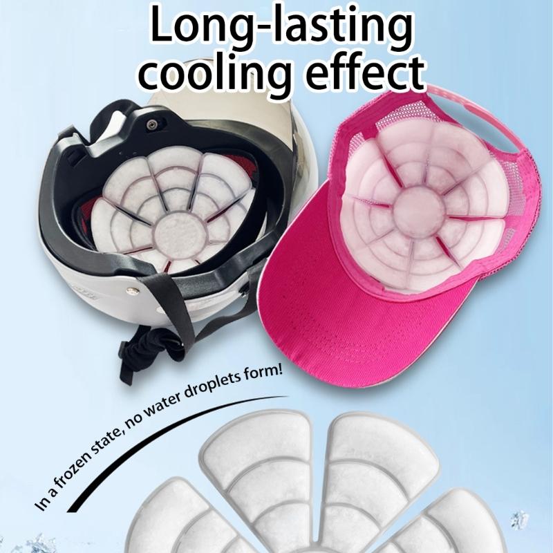 Fast Cold Compress Caps Pad Motorcycle Rides Essential Leakproof Designs Ice Retaining Headband for Motorcycle Use