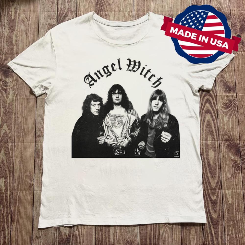 

Vintage Angel Witch Band Members Shirt Unisex Concert S to 5XL TR392 Unisex T-Shirt XXXXL