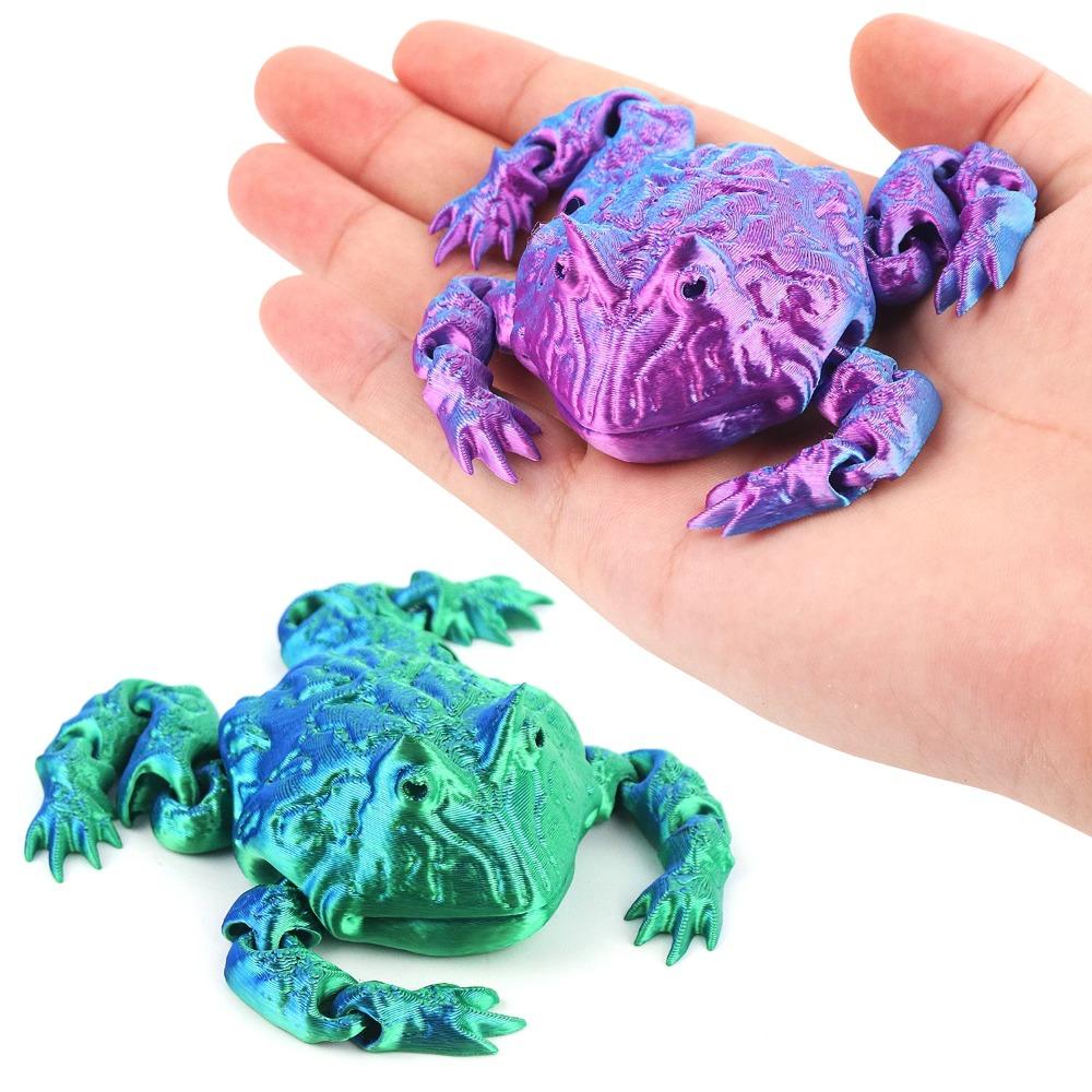 Integriertes Gelenk bewegliches Geschenkornament Dekoration Kleintier 3D-Druck Kröte Kinderspielzeug