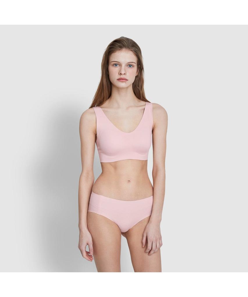 Jaju Women'S Perfect Seamless Crop Bra_Pink