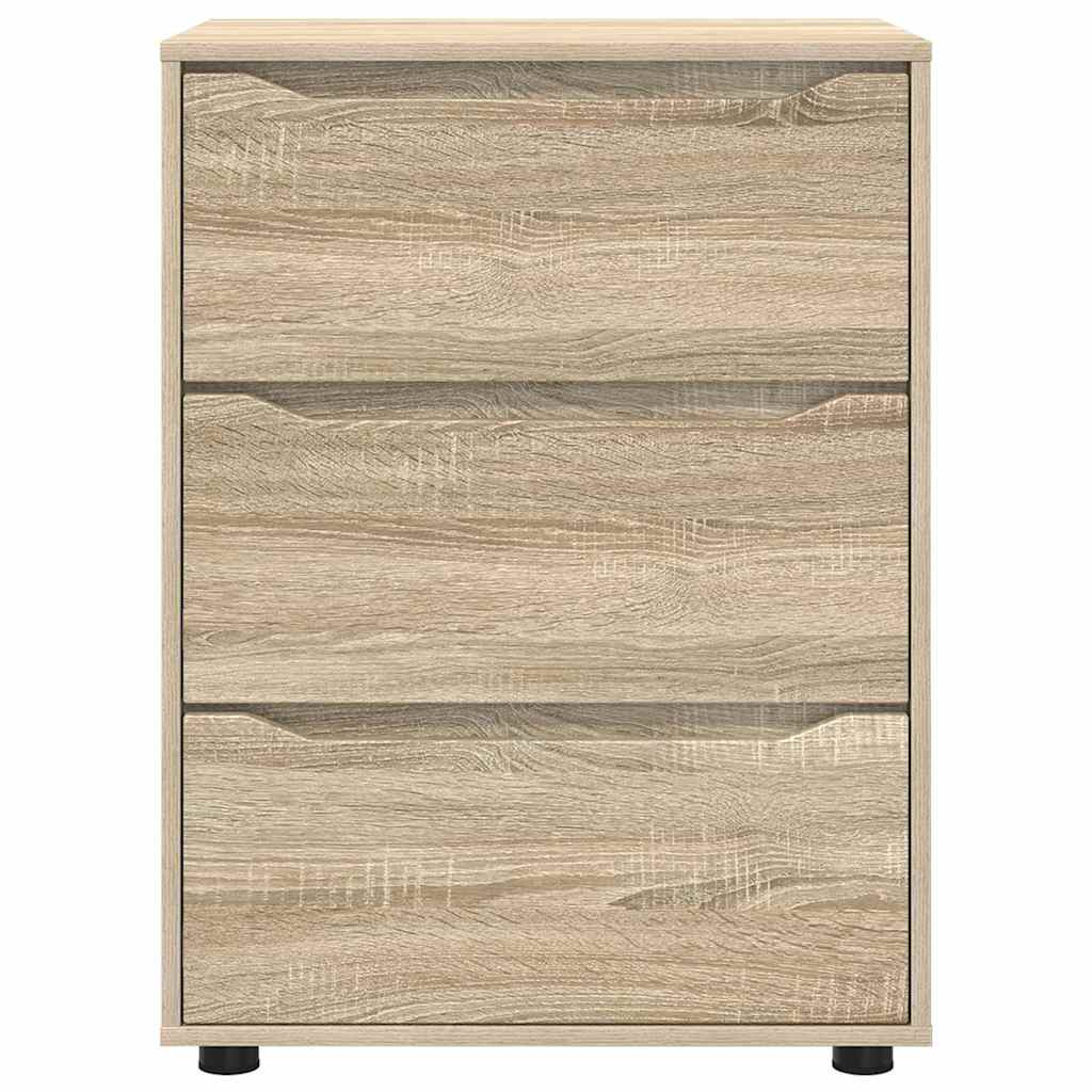 Storage Cabinet Sonoma Oak 60 x 48 x 81 cm Engineered Wood