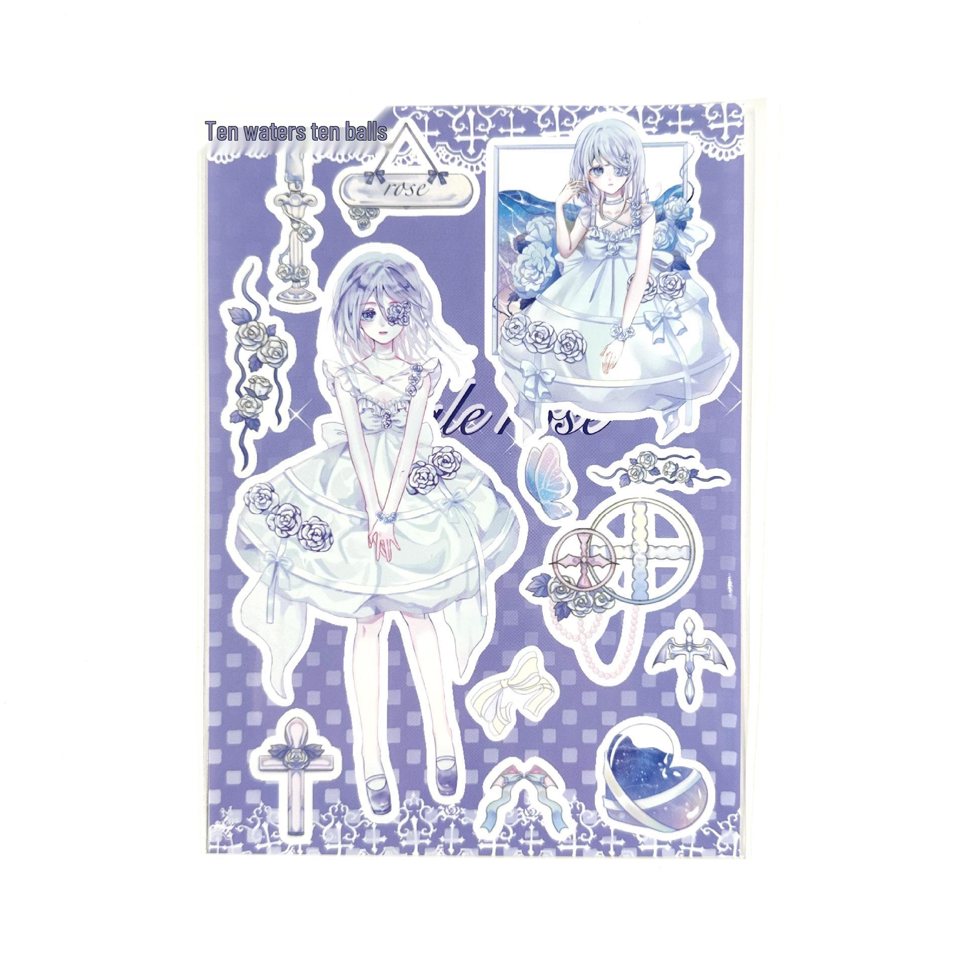 Coisini Sweet Asia Style Character Stickers for Korean Guka Gubook Journals, DIY Decor