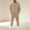 Men's Pullover Hoodie Sweatshirt Athletic Set for Training and Casual Wear