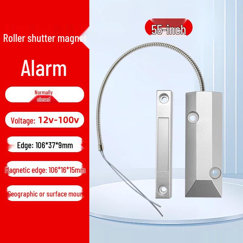 

Беспроводной магнитный датчик сигнализации для роллетного железного окна/двери открытого типа - Бытовой противовзломный магнитный переключатель 433315