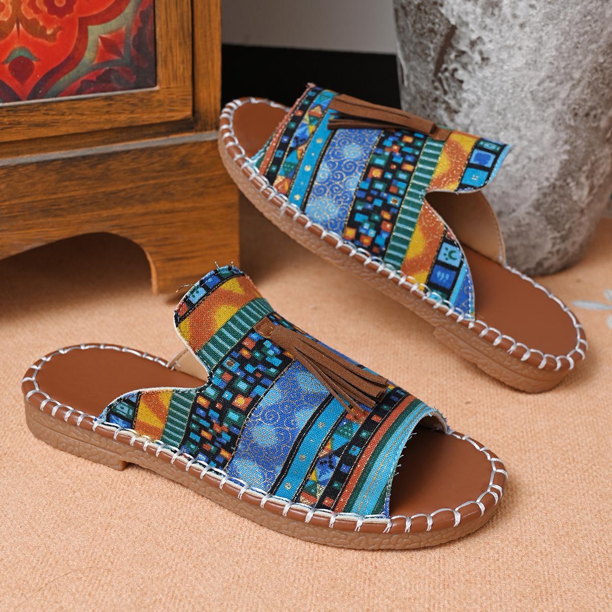 

Женские шлепанцы с леопардовым принтом, летние, с круглым носком, большого размера, сандалии, повседневные, пляжные, нескользящие, легкие 36 синий