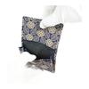 Indenya Card Case, Large Capacity, Deer Leather, Navy with White Ajisai (Hydrangea) Pattern, 2501-14-174