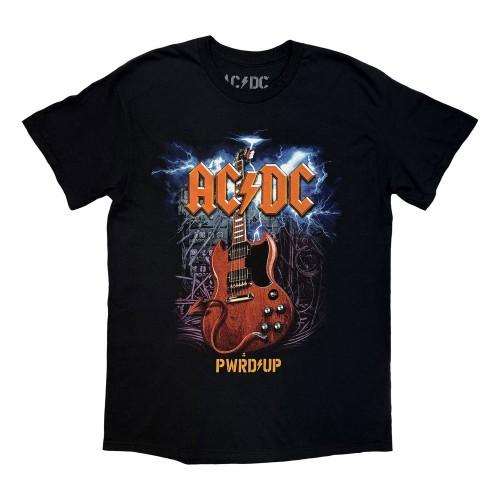 AC/DC Unisex Erwachsenen Power Up EU Tour '25 Gitarren T-Shirt