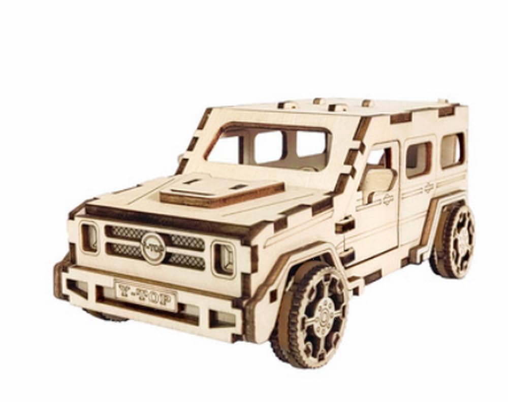 

Anfang 3D Wooden Puzzle, Off-Road SUV Car