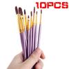 10pcs/set Professional Art Supplies DIY Watercolor Pen Oil Painting Brush Nylon Hair Paintbrush