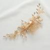 SWEETV Bridal Hair Comb, Rhinestone & Alloy Wedding Hair Accessories, Pearl Bridal Hair Pieces, Hair Side Comb for Women and Girls
