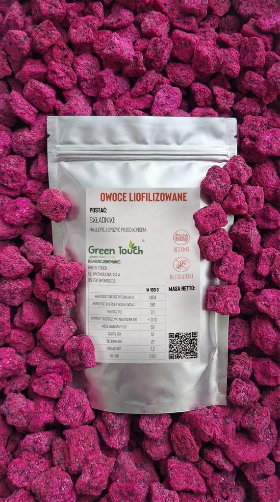 Smoczy Owoc Liofilizowany 100 G Kostki Dragon Fruit Pitaja Liofilizowana