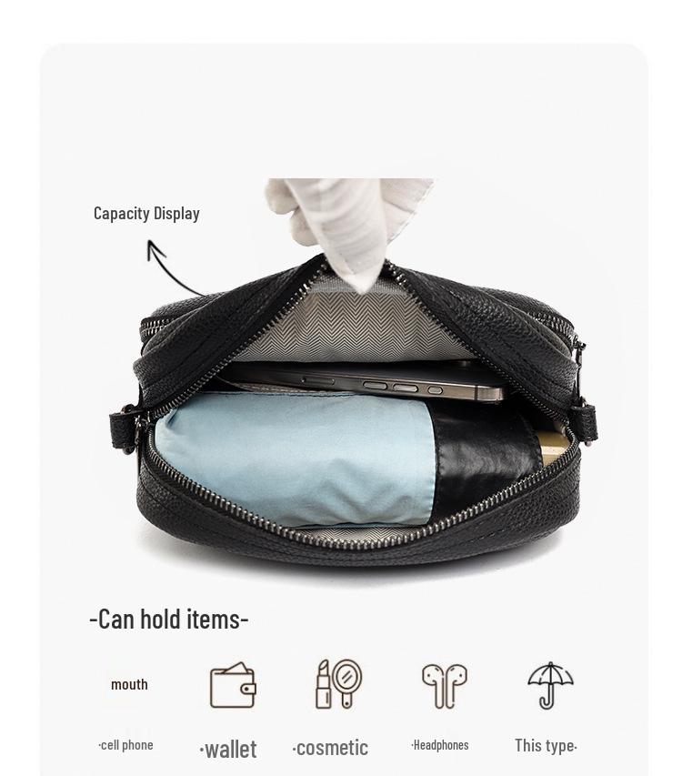 Women's Fashion Multi-layer Single Shoulder & Crossbody Bag with Coin Purse - Lightweight Commuting Small Square Bag