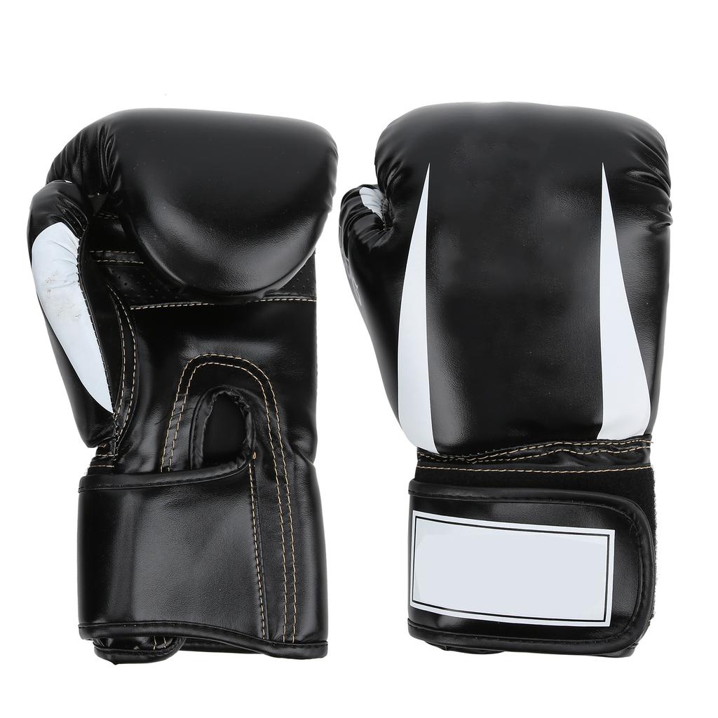 Adult Boxing Gloves Breathable Soft Sponge Punching Training Kickboxing Exercise Gloves Black