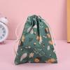 Cute Mini Cotton Drawstring Pouch for Coins, Lipstick, and Earphones