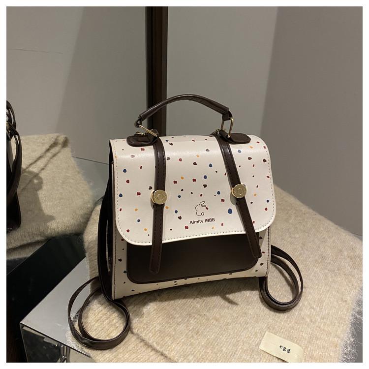 Style Simple Retro Backpack Commuting Fashionable Versatile Handbag Leisure