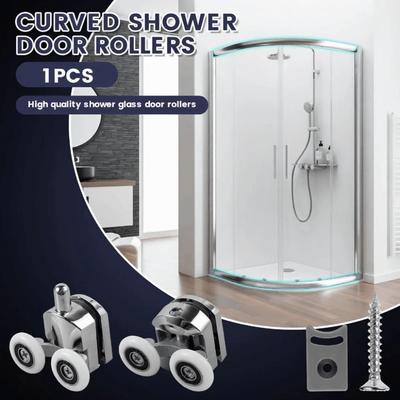Top / Bottom Door Wheels Aluminum Alloy 23/25mm Sliding Door Parts Top Shower Door Swinging Pulley Replacement Rollers