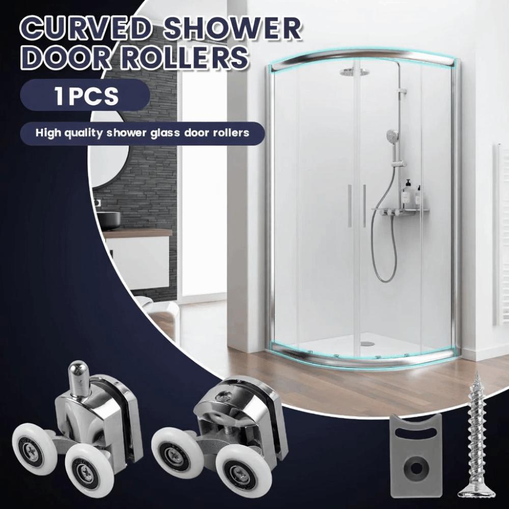 Aluminum Zinc Zinc Alloy Sliding Door Rollers 23/25mm Replacement Rollers Door Wheels  Bathroom Installation