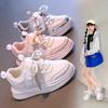 Girls' board shoes, low-top white sneakers, autumn new style little girls' sports shoes, stylish and versatile kids shoes