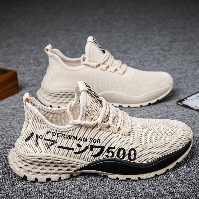 Mens Sneakers Fashion White Casual Shoes Summer Light Running Shose Breathable Mesh Men Casual Sports Outdoor Tennis Shoe