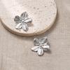 Stainless Steel Flower Stud Earrings: Elegant European & American Design for Women
