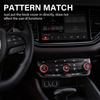 for Dodge Durango Knob Cover    2024 2025 2026 Air Condition Decorated Button Knob Covers AC Switch Volume Tune Controller Aluminum Alloy Trim (Red)