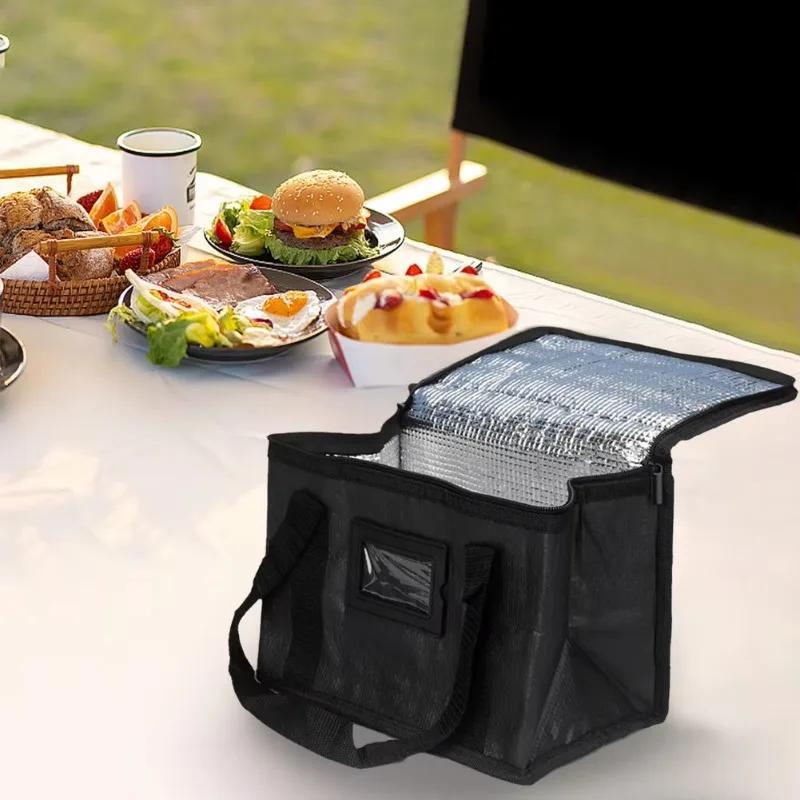1-2PCS 16/28/50/70L Insulated Cooler Bag Large Capacity Thermal Lunch Tote Folding Picnic Leakproof Food Storage Pouch