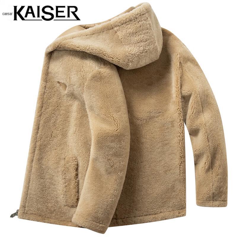 

Мужская кожаная куртка с капюшоном из натуральной овчины KAISER L