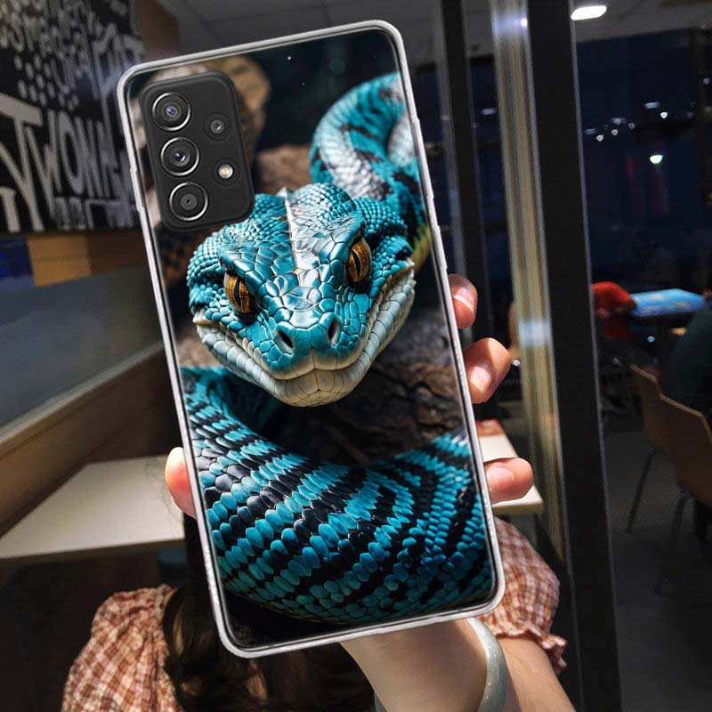 Forest Vipers And Pythons Phone Case for Samsung A54 A57 A37 A17 A14 A15 A12 A24 A34 A55 A35 A25 A52S A07 A05S A04S A22 A32 A72