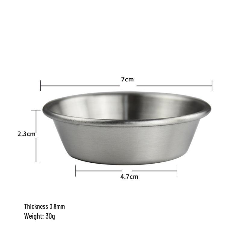 304 Food-Grade Korean Stainless Steel Multi-Purpose Saucer