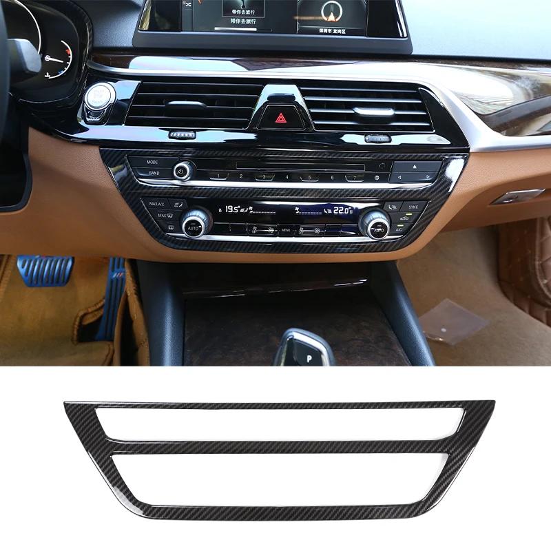 For BMW 5 Series G30 2018-,Steering Wheel,Dashboard,Console Gear Shifter,Panel Sticker,Car Interior Carbon Fiber Trim Cover