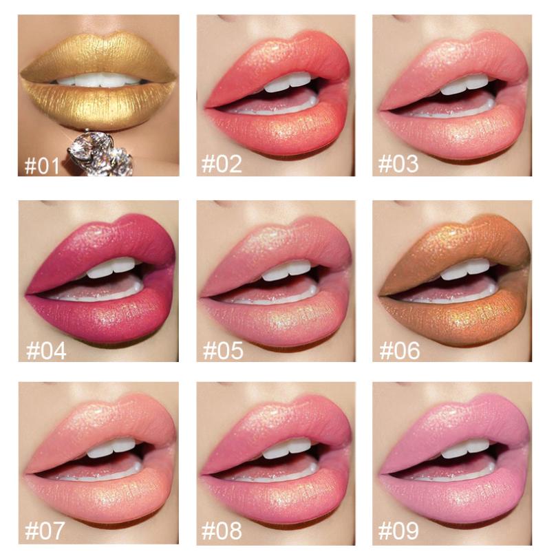 Makijaż 9 kolorów matowy zestaw glazury matowy wodoodporny nieprzywierający kubek Air Velvet błyszczyk Fashion Lipstick Box