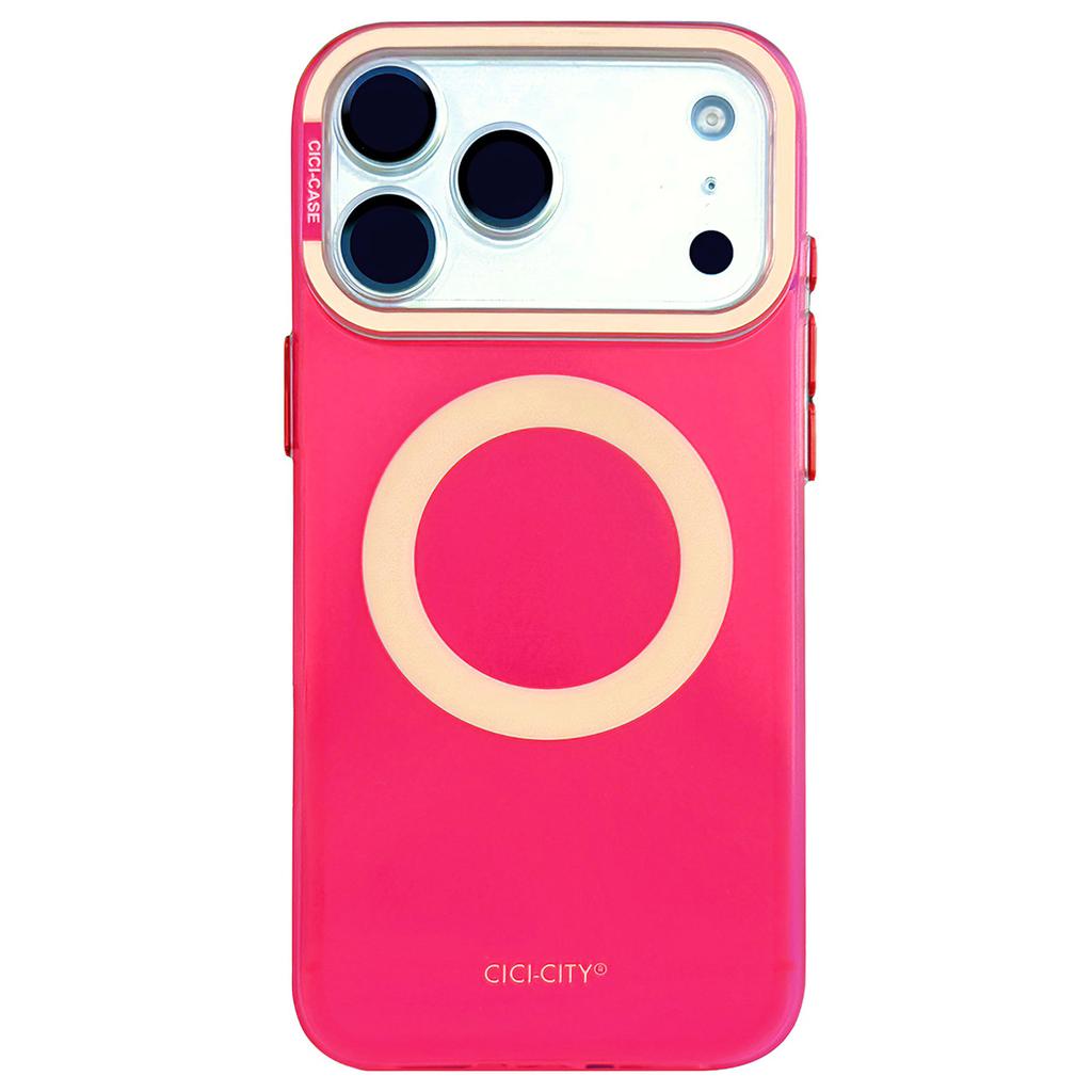 CICI-CITY For iPhone 17 Pro Magnetic Case Compatible with MagSafe PC + TPU IMD Phone Cover
