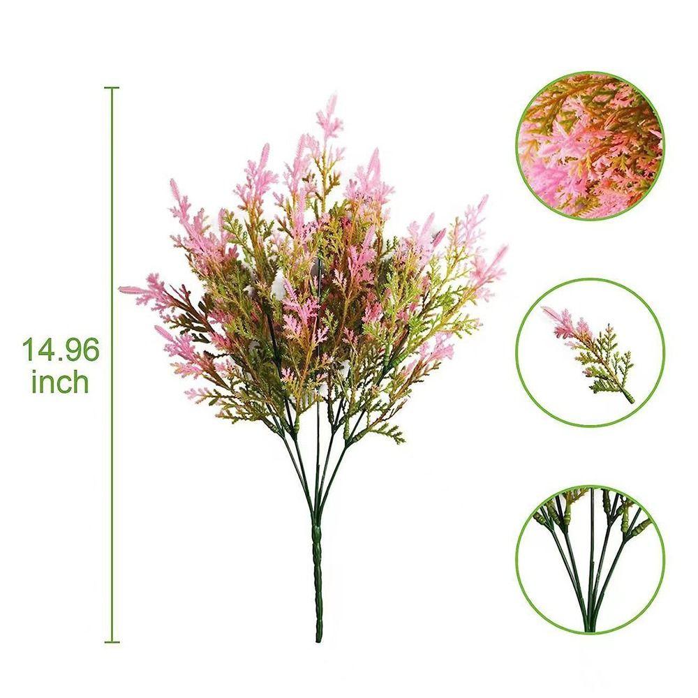 Echt aussehende künstliche Zedernblüten Pflanzen DIY Deko Geschenk Elegante künstliche Zedernpflanzen UV-beständig Realistische künstliche Kiefernzweige