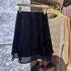 Women's Faux Suede A-Line Midi Skirt – Stylish, Versatile, Solid-Color Early Autumn Essential for Daily Commuting