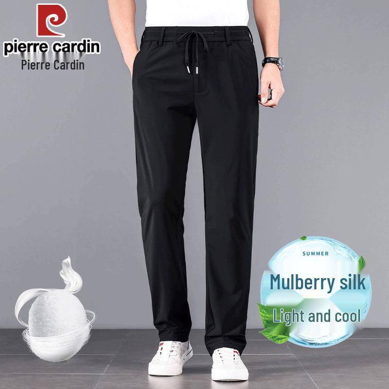 Pierre Cardin Men s Silk Blend Casual Straight-Leg Pants M