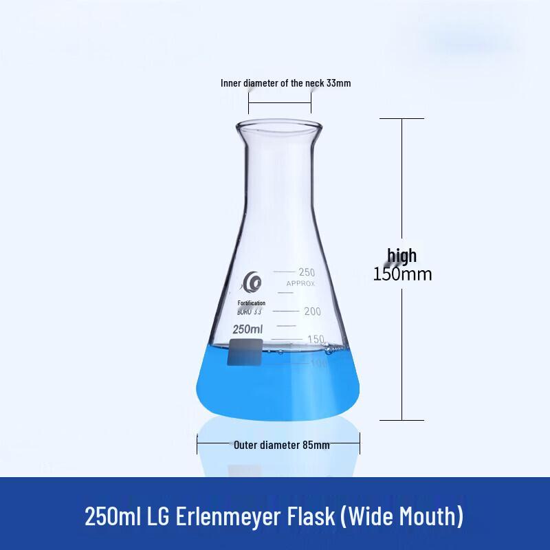 Shu Niu Erlenmeyer Flask, Flared Mouth 250ml
