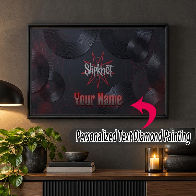 Slipknot Custom Name Text 5D Diamond Painting Kit DIY Full Drill Diamond Art Decoration