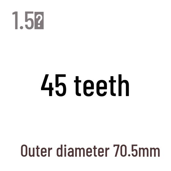 1,5M Modul Stirnrad, 13-120 Zähne, Stahl Zahnstange, 45 Stahl, Wärmebehandelt