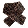 Cute Thicken Warm Leopard Print Scarf Windproof Soft Faux Fur Scarf Faux Rabbit Fur Faux Collar Winter Scarf Neck Wrap