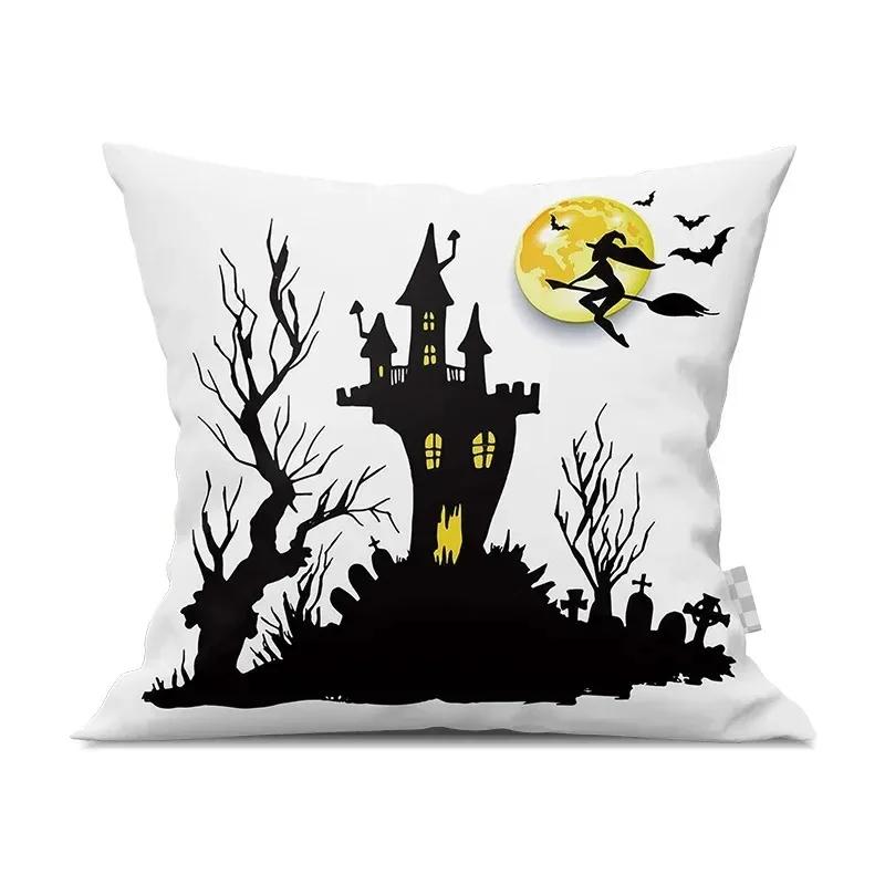 Halloween decorative cushion pumpkin pillow sleeve is suitable for home living room sofa room decoration