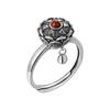 Buddhist Rotating Rings Fidget Finger Anti Stress Anxiety Spinner Open Adjustable Good Luck Buddhist Tibetan Prayer Wheel Ring