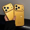 Tempered Glass Magnetic Gold Phone Case For For Iphone 17 Air 11 12 13 14 1 16 Pro Max  Big Window Protector Cover