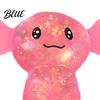 Kneifgefühl Spielzeug Glitzer Axolotl Langsam aufsteigend Knetbar Weich TPR Fidget für Transparenten Stressabbau Niedliche Salamanderförmige Dekompression