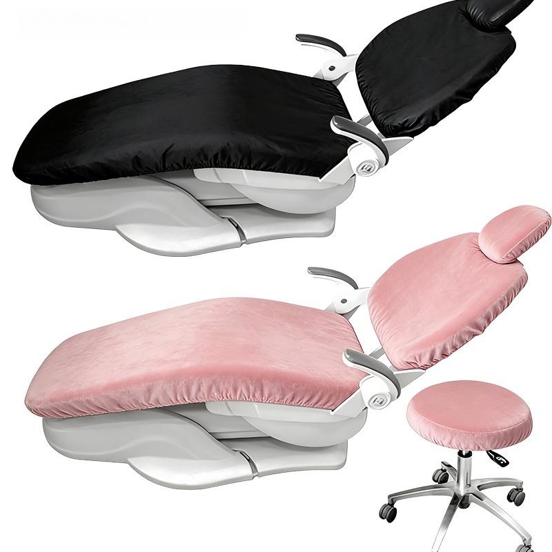 High-Quality Dental Chair Covers Made of PU Leather (Realistic Finish) - 4-Piece Dust-Proof Seat Protector Set - Dental Supplies