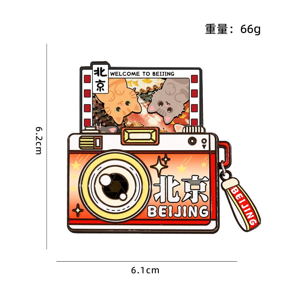 Camera refrigerator sticker magnet tourist souvenir scenic gift