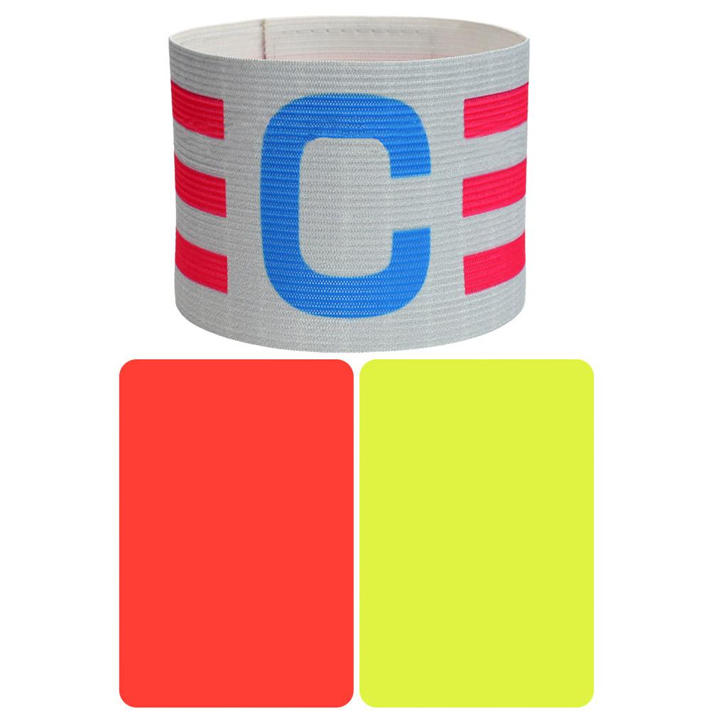 Soccer Captain Armband with Referee Cards Football Elastic Captain Armband Soccer Elastic Captain Arm Band Sports Accessories